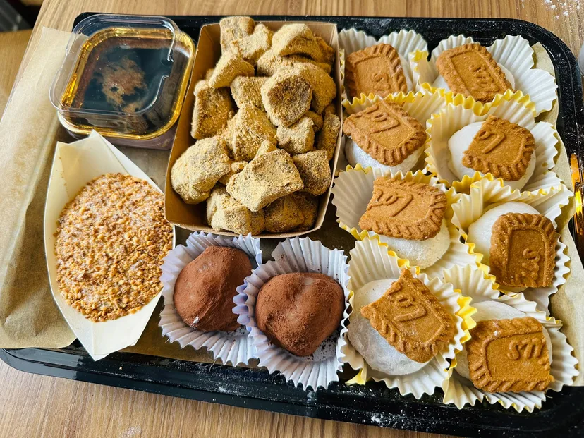 餅乾與糯米糍分享拼盤